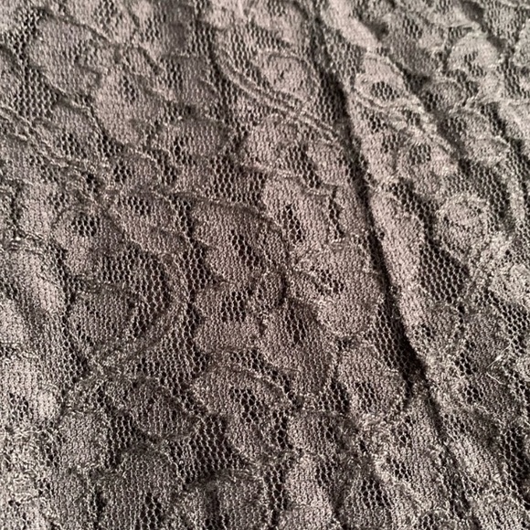 Susan Graver Black Lace Floral Lined Maxi Skirt - Picture 6 of 7